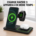 Station de charge rapide sans fil pliable 3 en 1